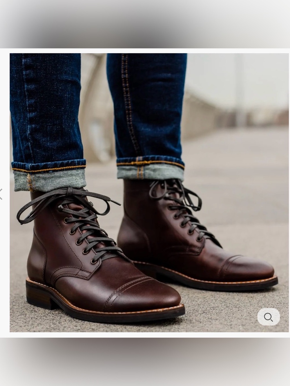 Thursday Boot Company Mens Captain Brown Leather Lace Up boots  Size 10.5  wide.